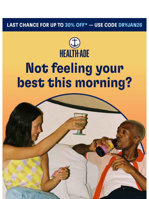 health-ade newsletter: Taking January off? We’re in.