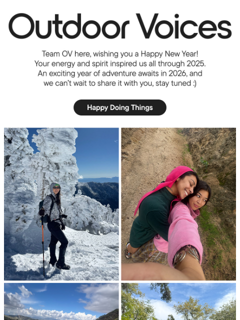 outdoorvoices newsletter: HAPPY NEW YEAR