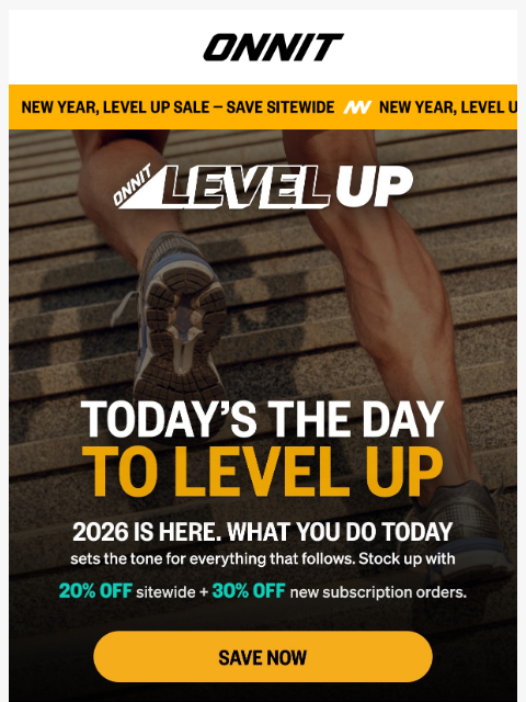onnit newsletter: Happy New Year—Now let’s get to work