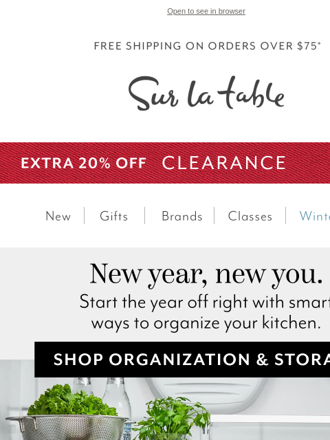 surlatable newsletter: New Year, New Me: Reset Your Space for 2026.