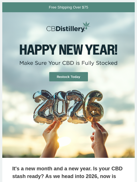 thecbdistillery newsletter: Happy New Year!