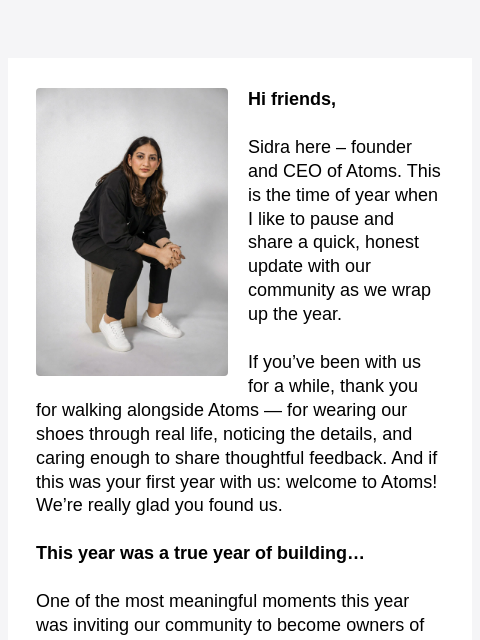 atoms newsletter: Happy New Year