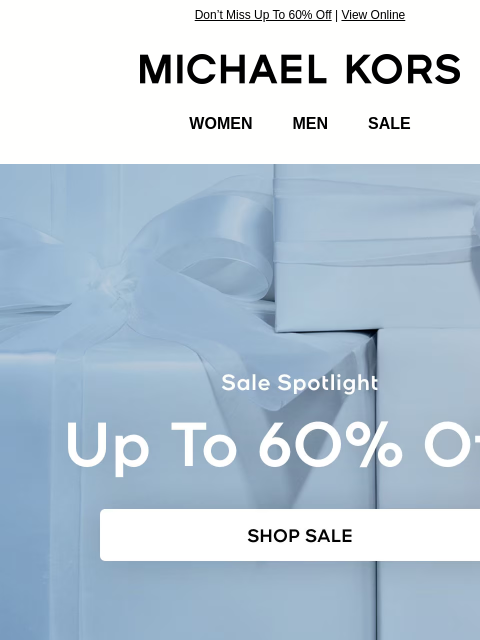 michaelkorsmail newsletter: Happy New Year! Treat Yourself While Sale’s Still ...