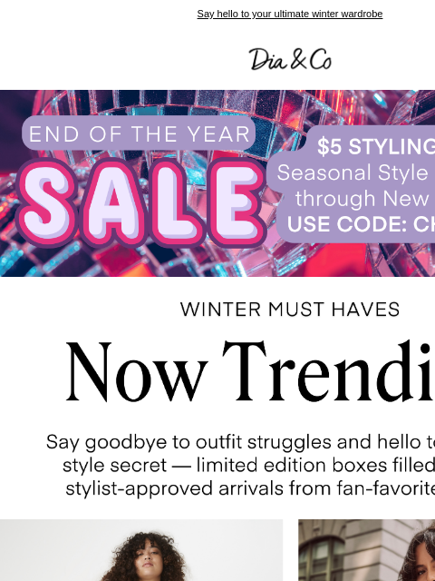 dia newsletter: The Latest Limited Edition Boxes + $5 Styling