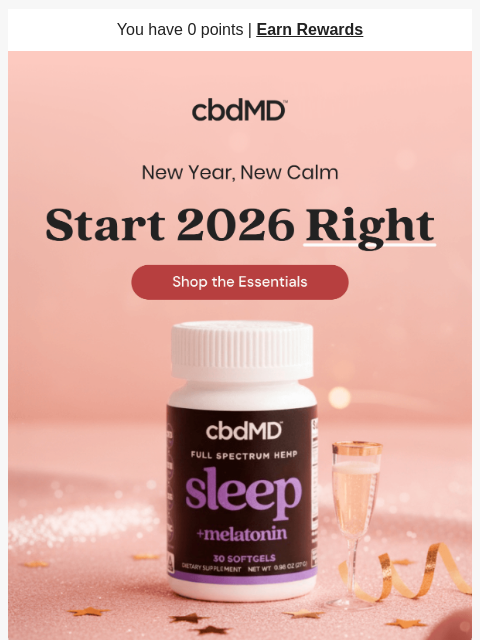 cbdmd newsletter: Start 2026 Feeling Your Very Best