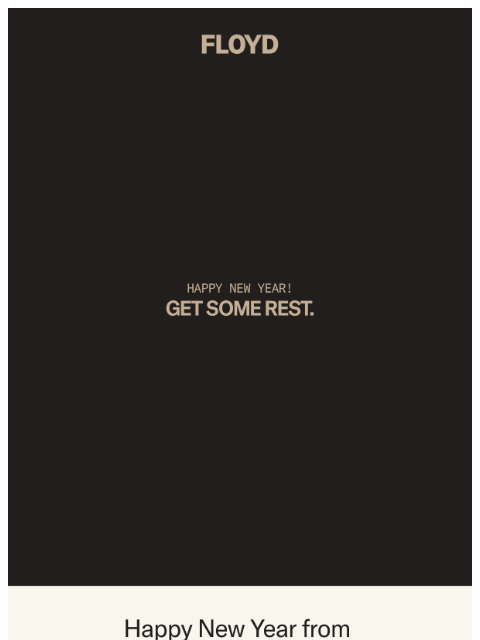 floydhome newsletter: Happy New Year