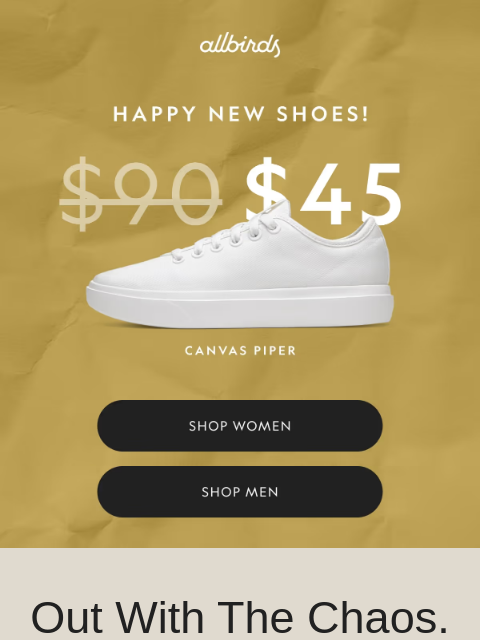 allbirds newsletter: You Made It 🥂 Here’s To Up to 60% Off 