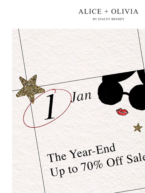 aliceandolivia newsletter: 70% OFF ENDS AT MIDNIGHT ⏳⚠️