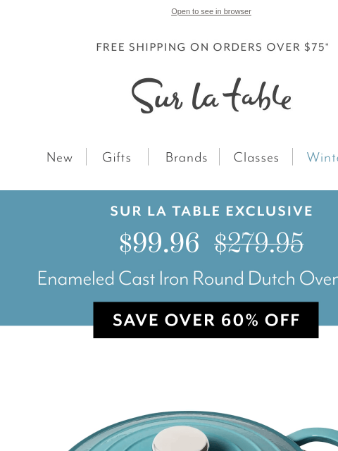 surlatable newsletter: Hurry! 🧧 Colorful Cast Iron Under $100