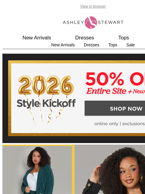 ashleystewart newsletter: NEW YEAR 🎉 NEW ARRIVALS!