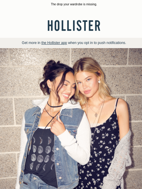 hollisterco newsletter: New year, new arrivals 🪩