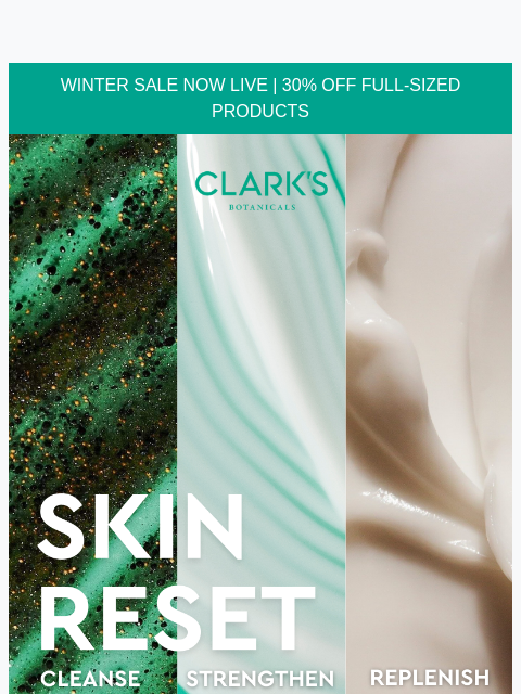 clarksbotanicals newsletter: Why Winter Skin Feels Reactive