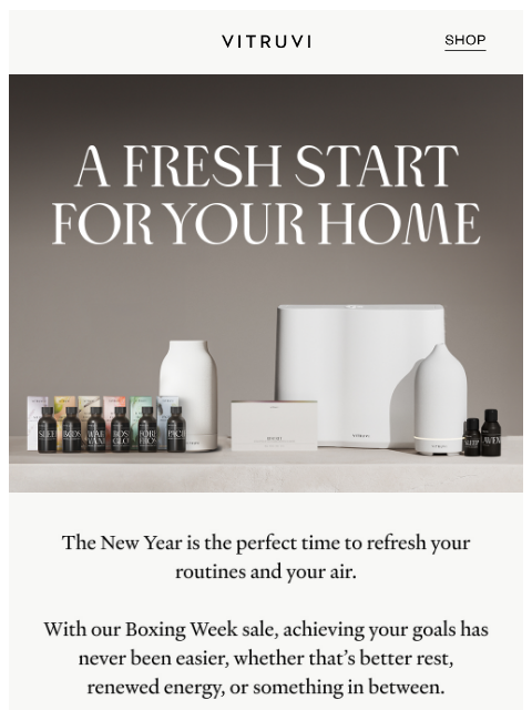 vitruvi newsletter: Start 2026 Right With Up To 60% Off 🌟