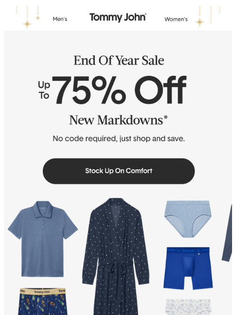 tommyjohn newsletter: January Calls For Softer Everything