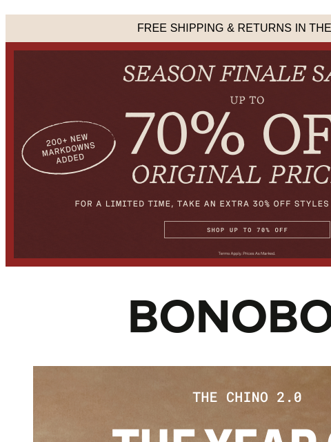 bonobos newsletter: The Chino 2.0: 2026 Edition