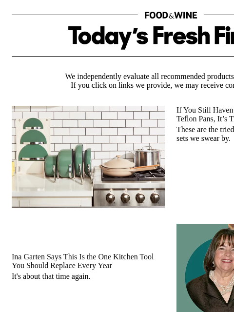 foodandwine newsletter: Ina Garten Says to Replace This Kitchen Tool Every...