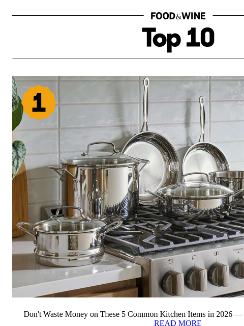 foodandwine newsletter: Don't Waste Money on These 5 Common Kitchen Items ...