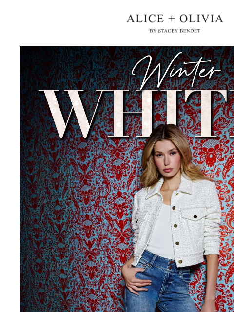 aliceandolivia newsletter: Winter Whites ❄️🤍