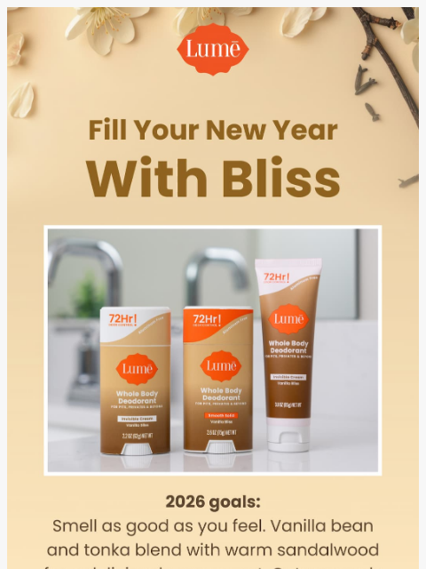 lumedeodorant newsletter: Your 2026 signature scent awaits