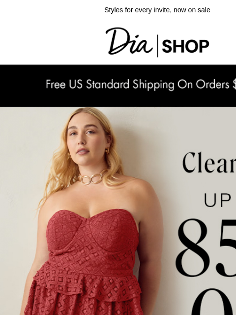 dia newsletter: Ring In The New Year With Up To 85% Off ✨​