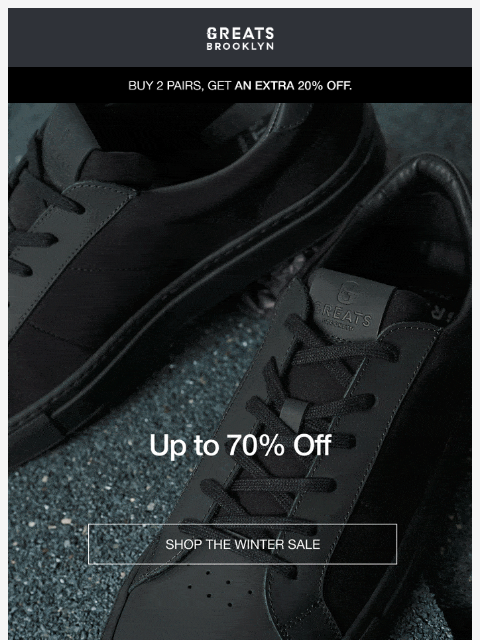 greatsbrand newsletter: Winter Just Got Better: UP TO 70% OFF