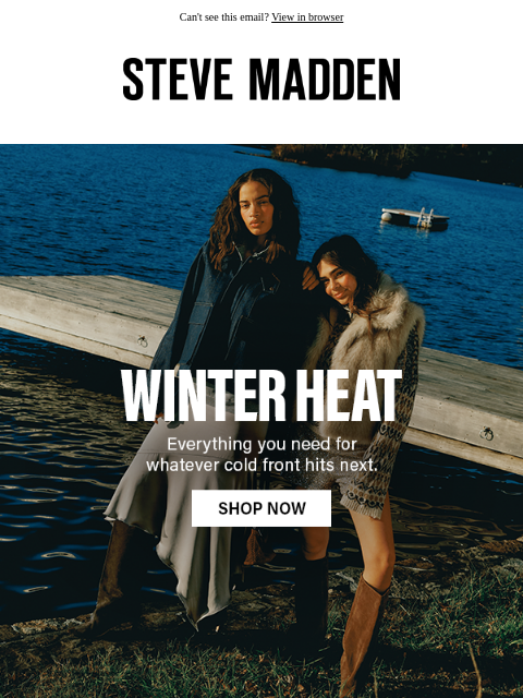 stevemadden newsletter: The Winter Shop Is Open