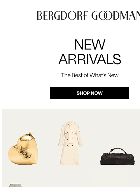 bergdorfgoodman newsletter: Newness Report: This Just In
