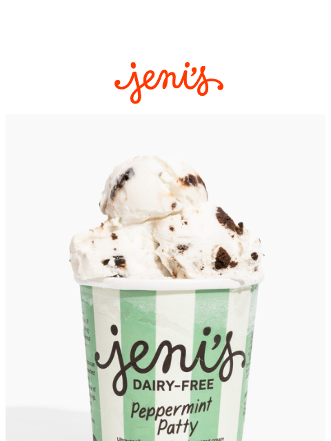 jenis newsletter: NEW DAIRY-FREE: Peppermint Patty!