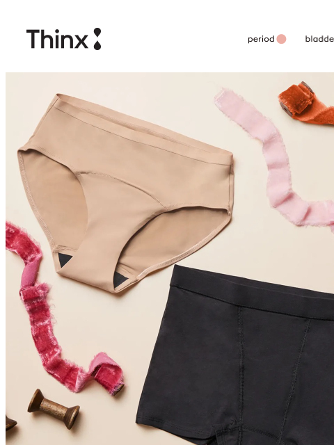 shethinx newsletter: Dry January? Absorbent’s on sale!