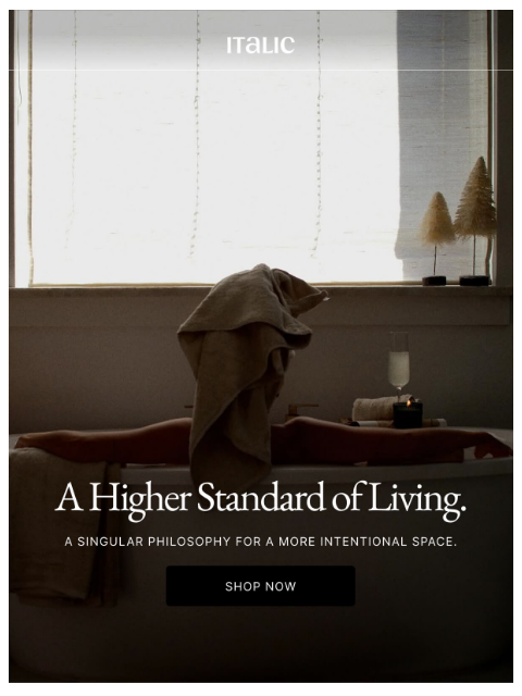 italic newsletter: The three pillars of a better home.