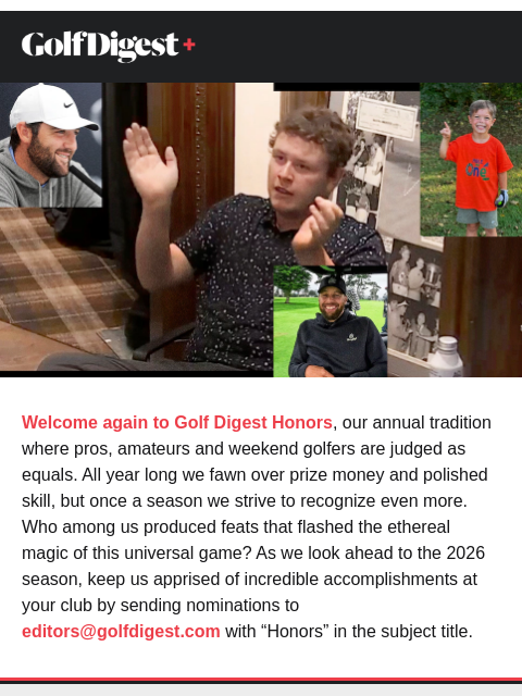 golfdigest newsletter: The best golf accomplishments of the year