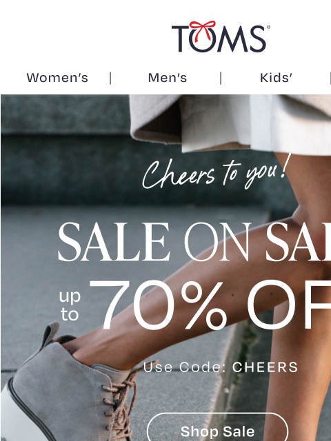 toms newsletter: Ends 1/4: Up to 70% on Winter Must Haves