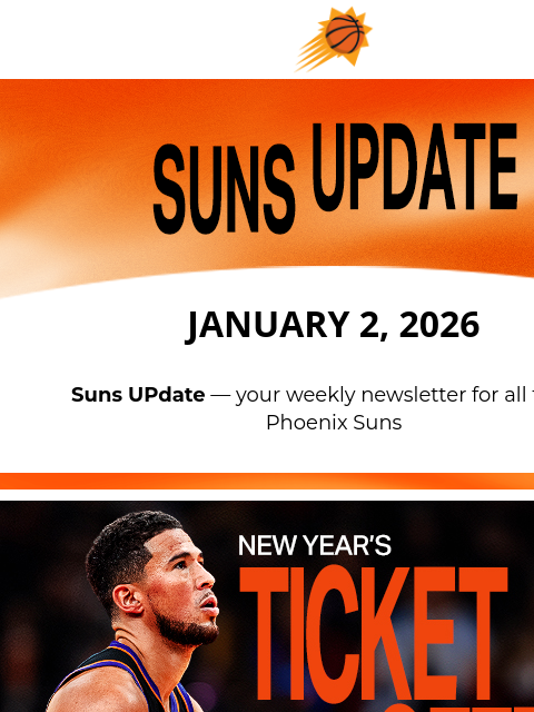 suns newsletter: Suns UPdate: New Year, Suns UP!