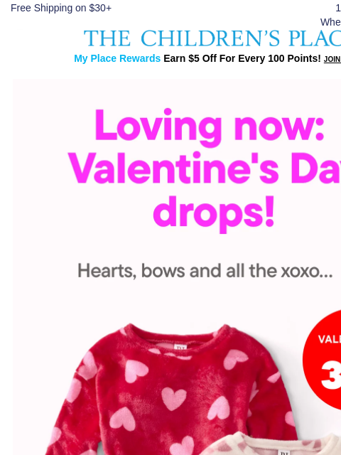 childrensplace newsletter: Valentine's Day Arrivals You'll LOVE 💘