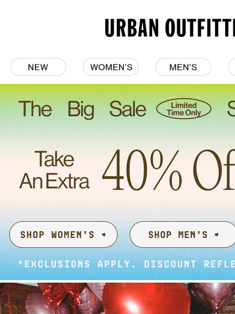 urbanoutfitters newsletter: For our valentines 💌