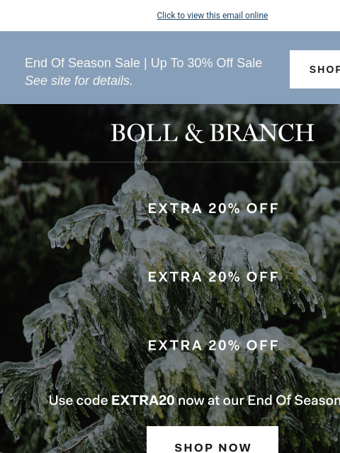 bollandbranch newsletter: Up to 30% OFF sale is going...going...