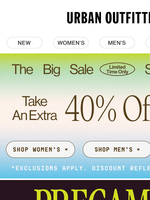 urbanoutfitters newsletter: NEW: The Standard Cloth Pregame Collection