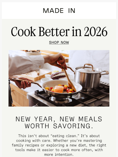 madeincookware newsletter: What Will You Cook in 2026?