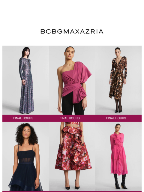 bcbg newsletter: Final Hours | Up to 60% Off the Winter Sale
