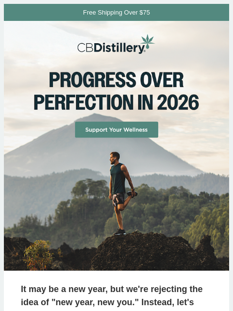 thecbdistillery newsletter: Progress Over Perfection