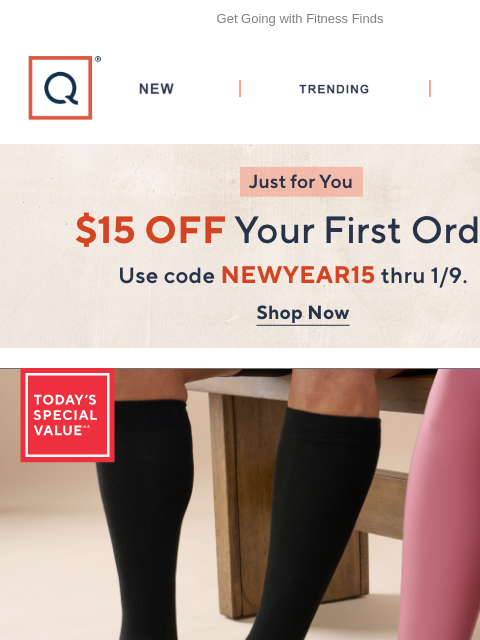 qvcemail newsletter: It's Here! Tommie Copper TSV® + Get $15 Off