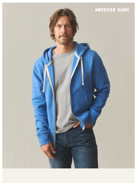 american-giant newsletter: New Colors in The Midweight Full Zip