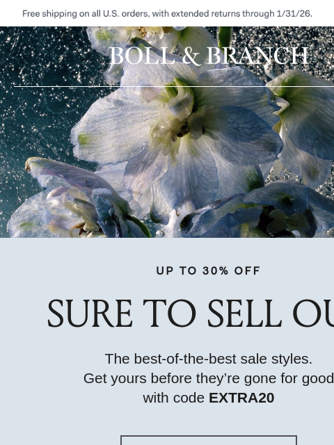 bollandbranch newsletter: These styles won’t be coming back 