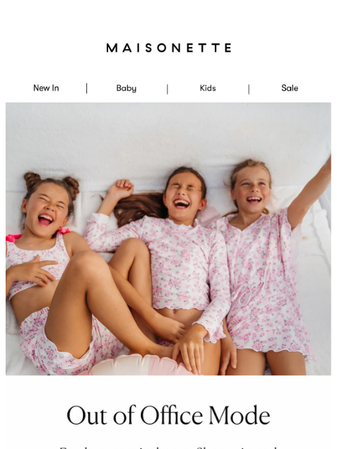 maisonette newsletter: For Wherever It’s Warm 🌞