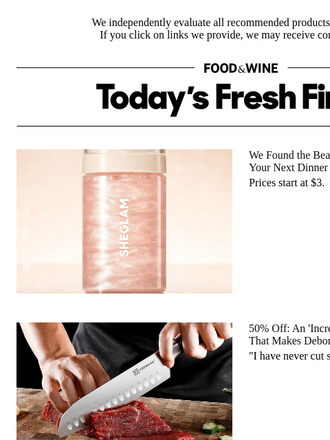 foodandwine newsletter: Spend Those Gift Cards! Amazon, REI, and Pottery B...