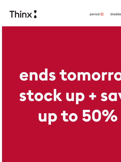 shethinx newsletter: 👉 Tomorrow’s your last day…