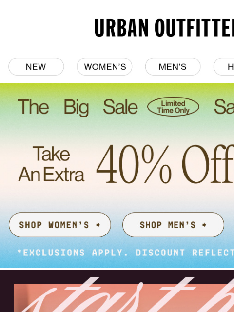 urbanoutfitters newsletter: Start Here: Welcome Bec