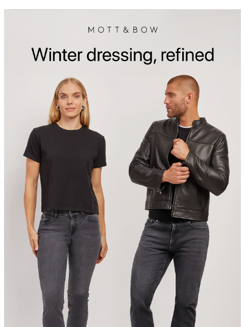 mottandbow newsletter: The winter uniform upgrade you wanted.