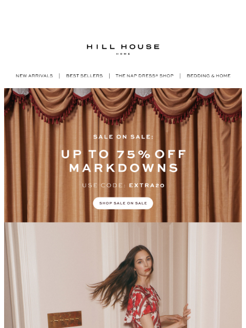 hillhousehome newsletter: UP TO 75% OFF!