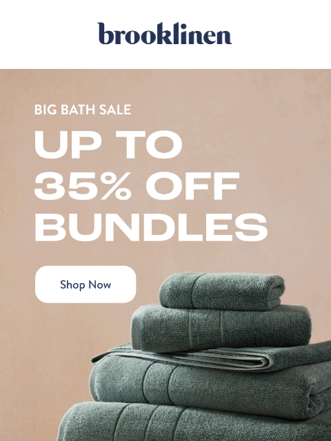 brooklinen newsletter: These Bundles Savings WON’T Last